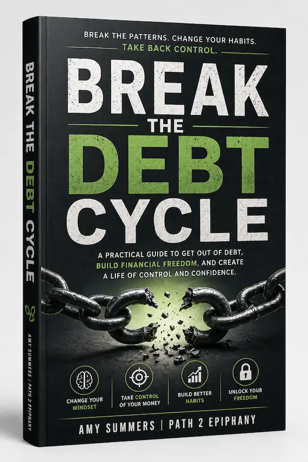 Break the Debt Cycle ebook cover showing broken chain symbolizing how to get out of debt and gain financial freedom