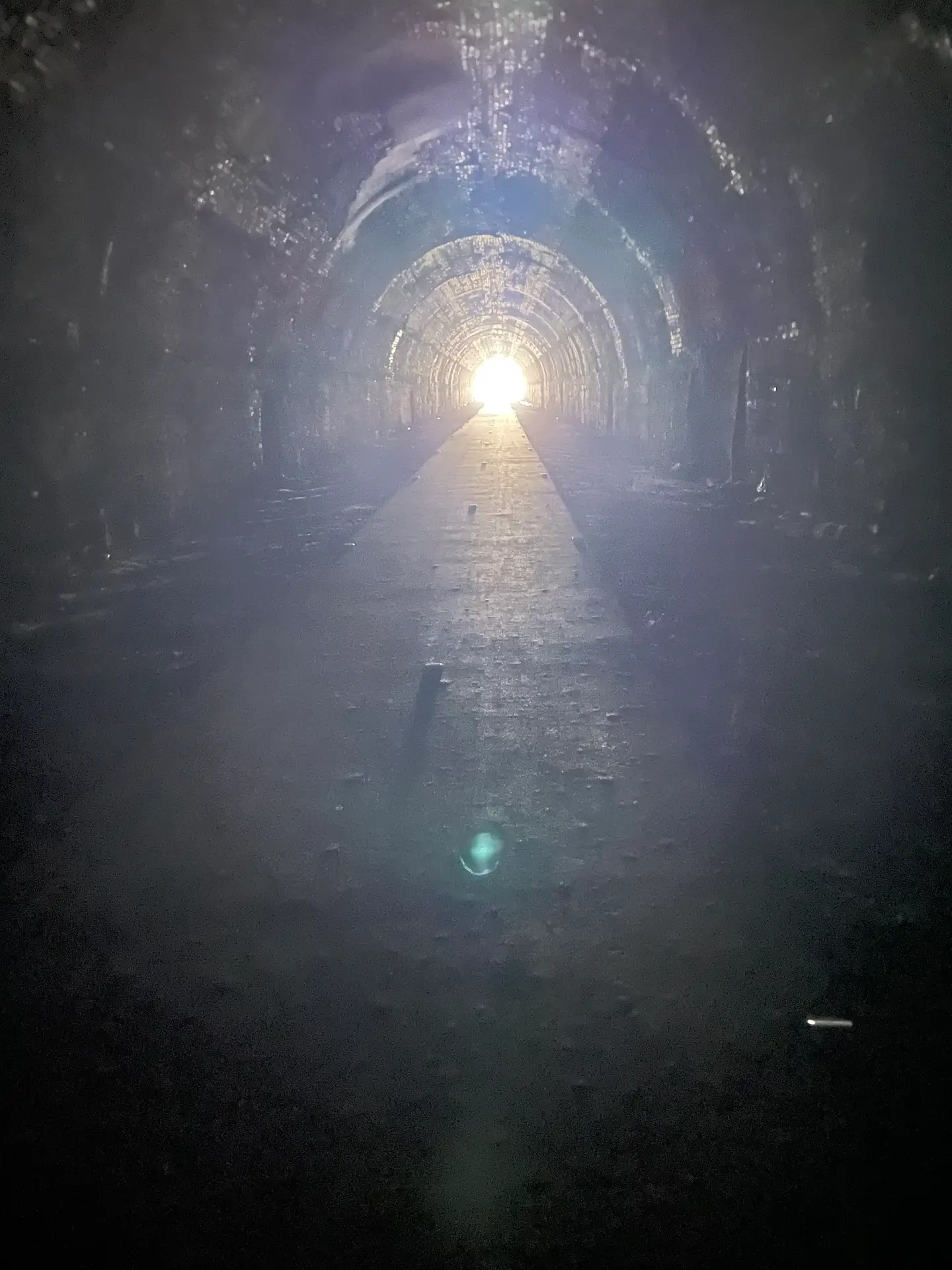 walking through a tunnel toward light while figuring out what to do with your life